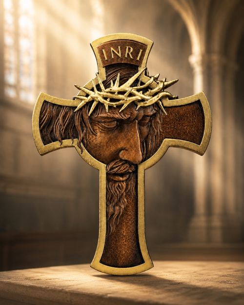 Kevins Hand Made Craft Crown of Thorns Jesus Cross