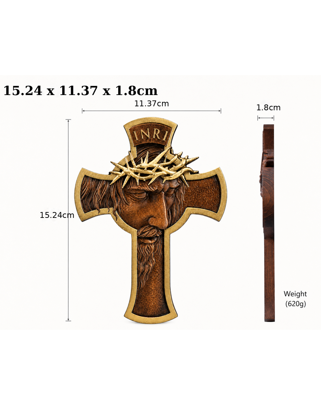 Kevins Hand Made Craft Crown of Thorns Jesus Cross